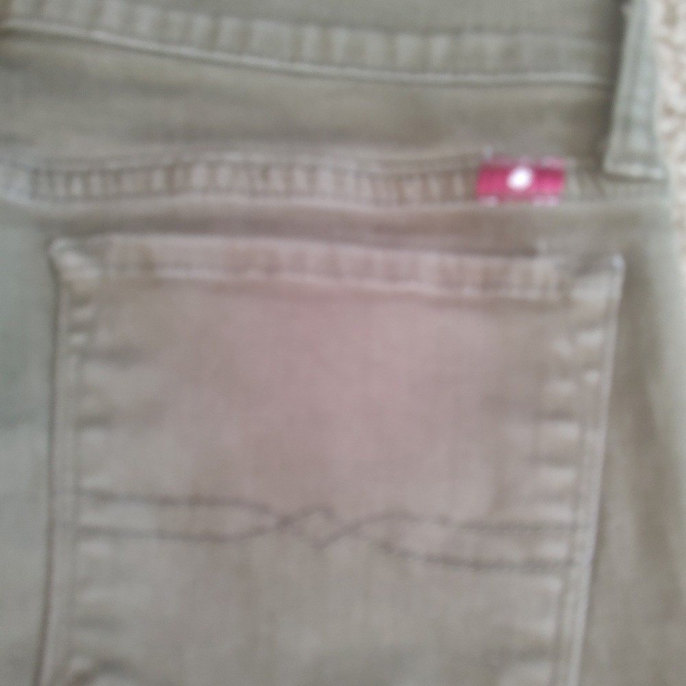 Lucky Brand Charlie Super Skinny Jeans Womens 6/28‎ Olive Green Mid Rise Stretch